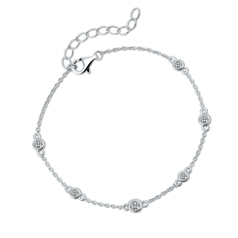 CZ Station Bracelet 1