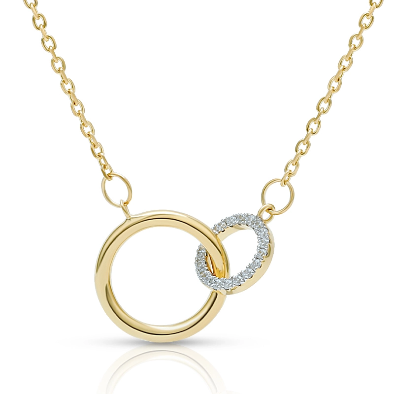 Two Interlocking Circles Necklace 1
