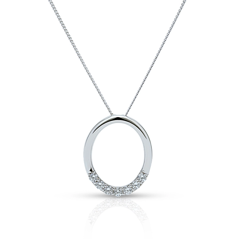 Silver Oval Pendant 1