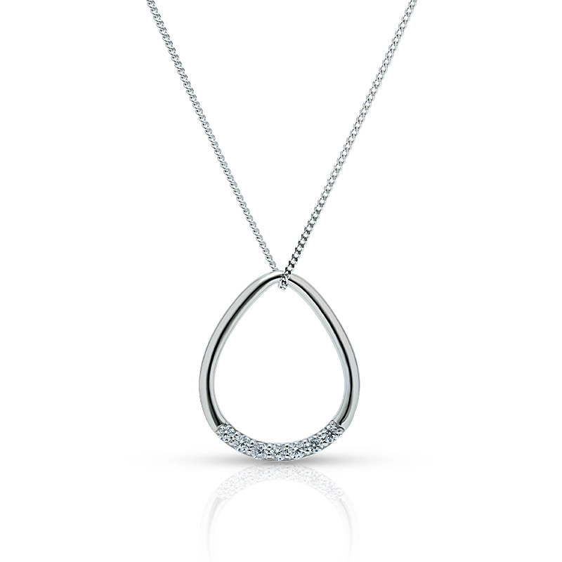 Silver Water Drop Pendant 1