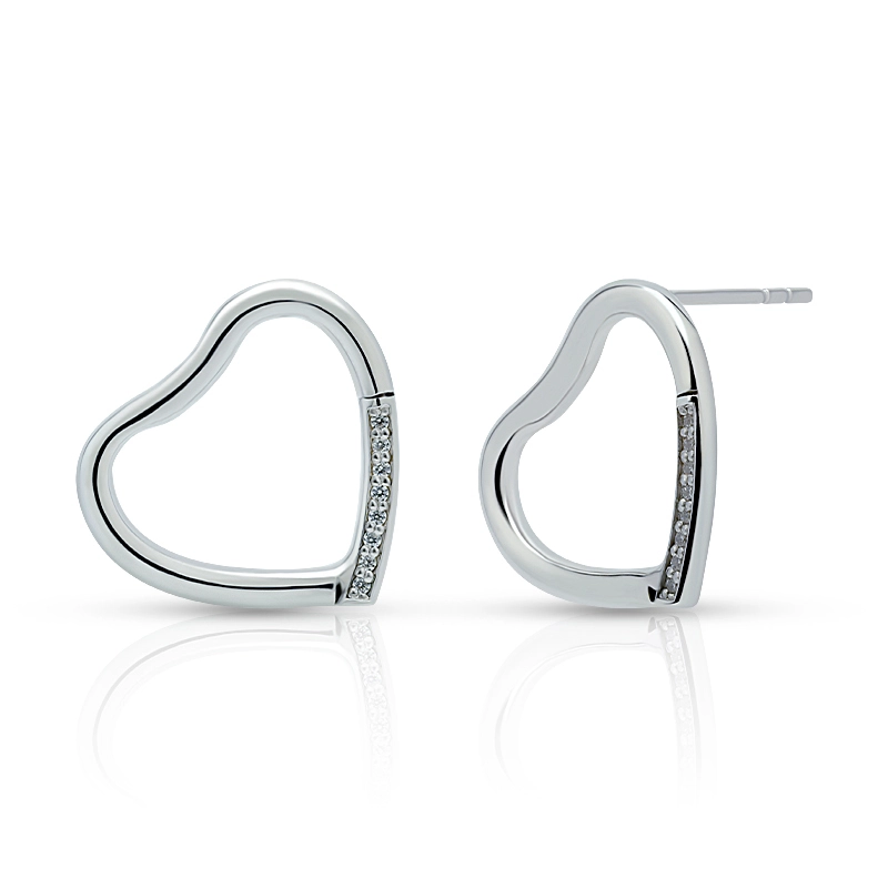 Hollow Heart Stud Earring 1