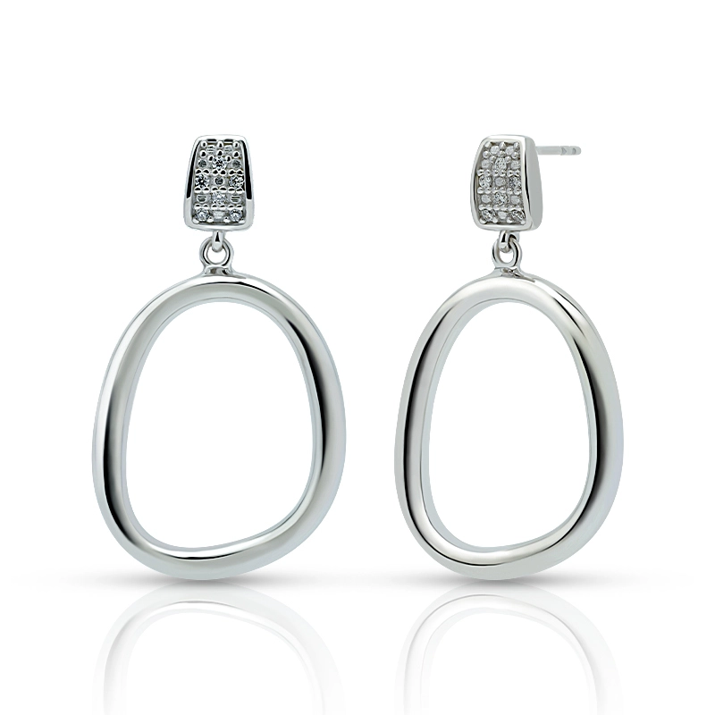925 Silver Minimal Circle Earring 1