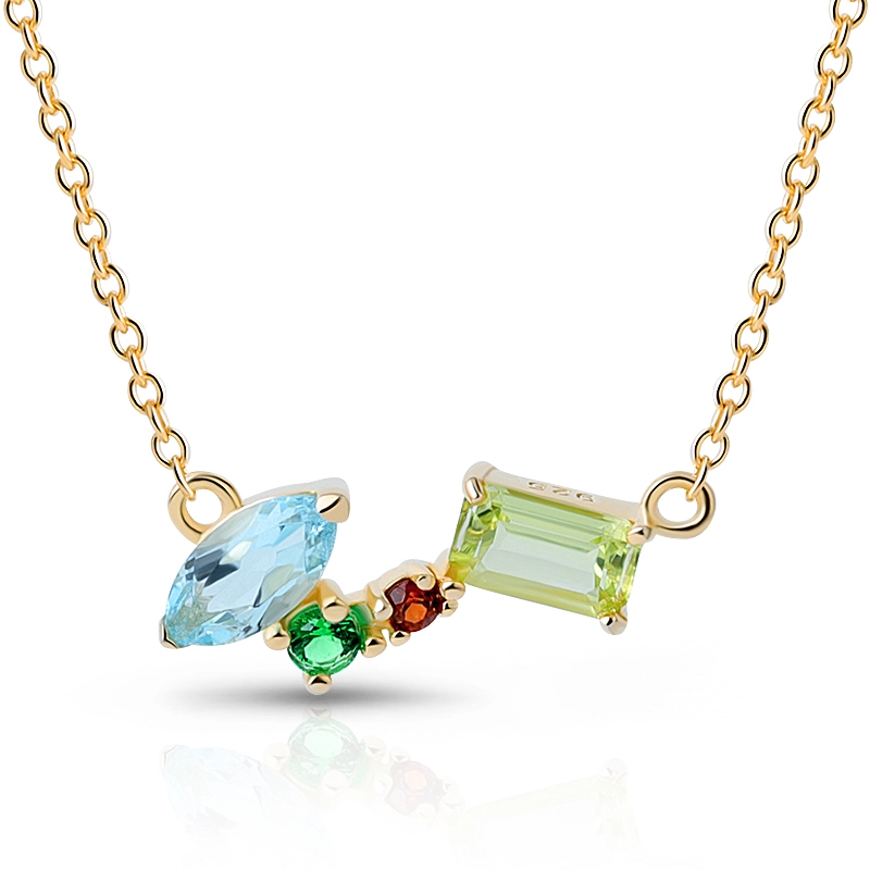 Marquise Sky Blue Necklace 1