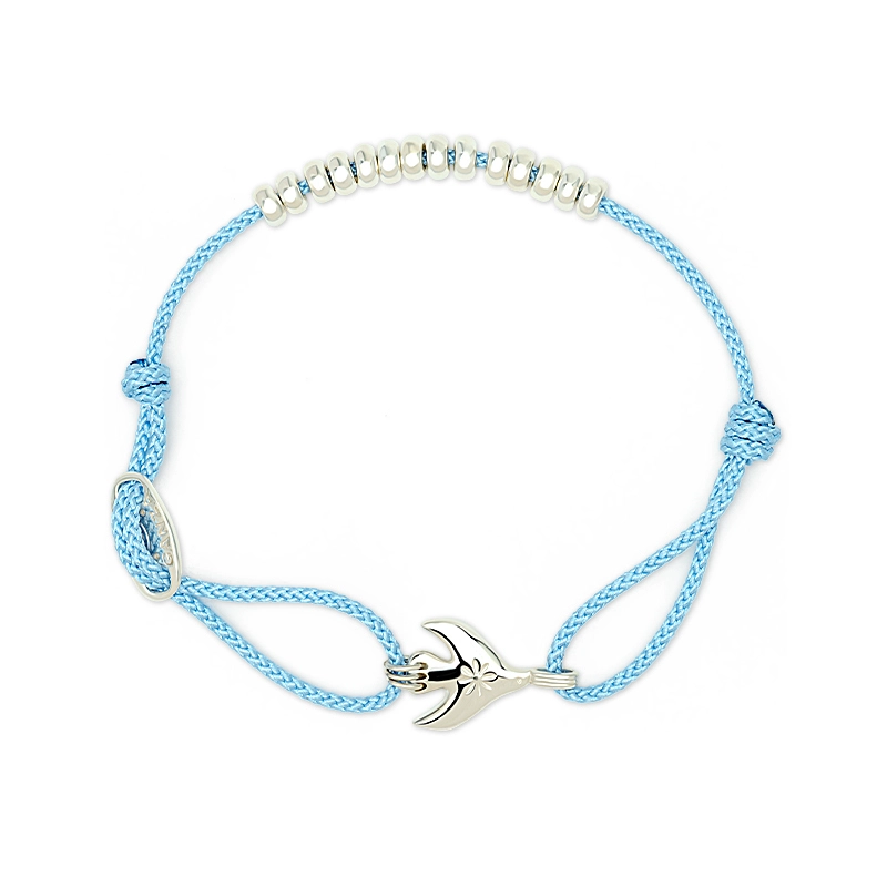 Bird Tag Cord Bracelet 1