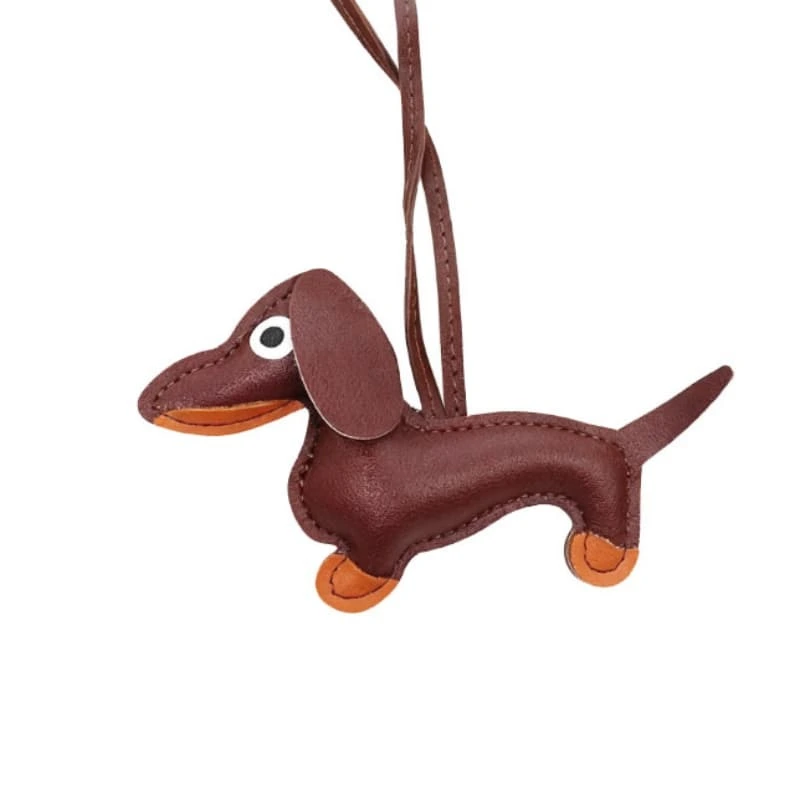 Dachshund Leather Key Chain 1