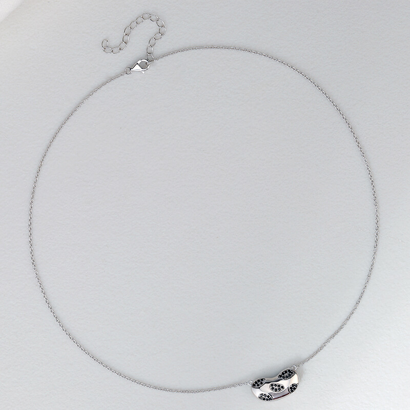 Silver Bean Necklace 6