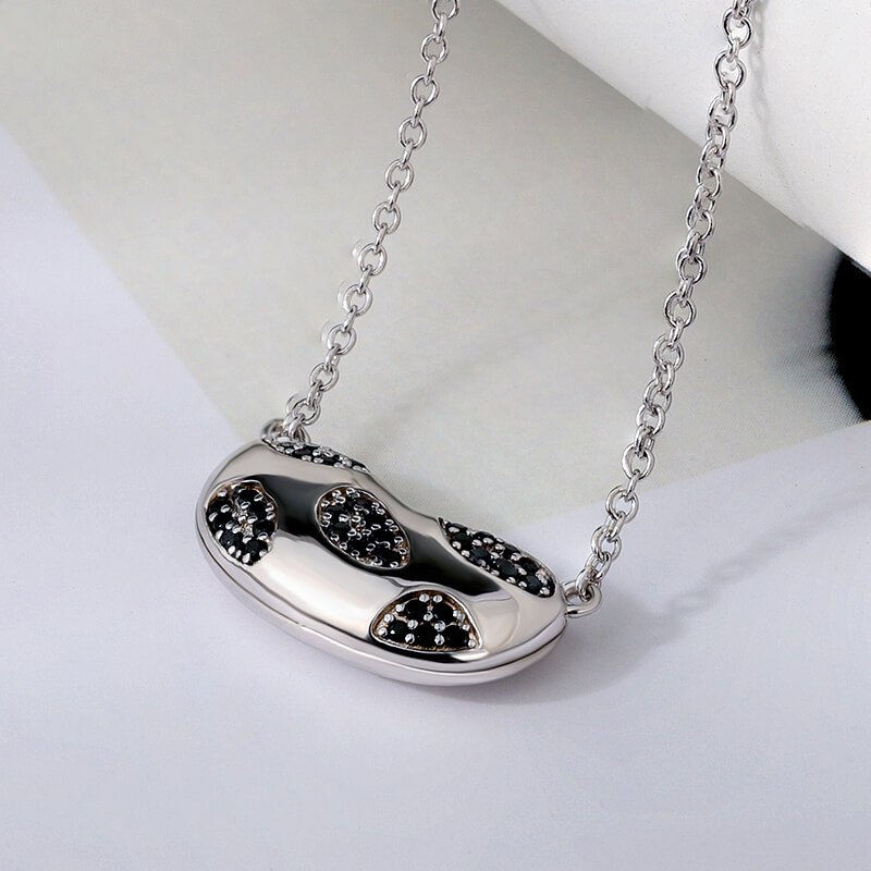 Silver Bean Necklace 7