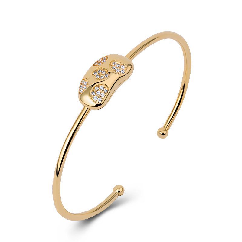 CZ Bean Bangle 1