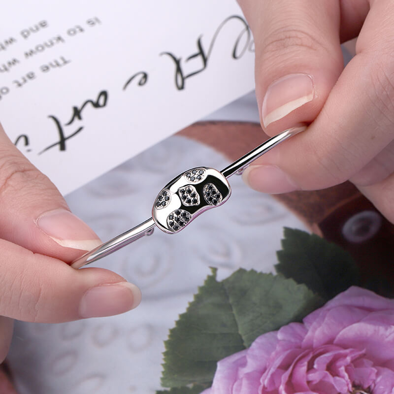 CZ Bean Bangle 9