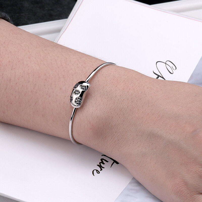 CZ Bean Bangle 7