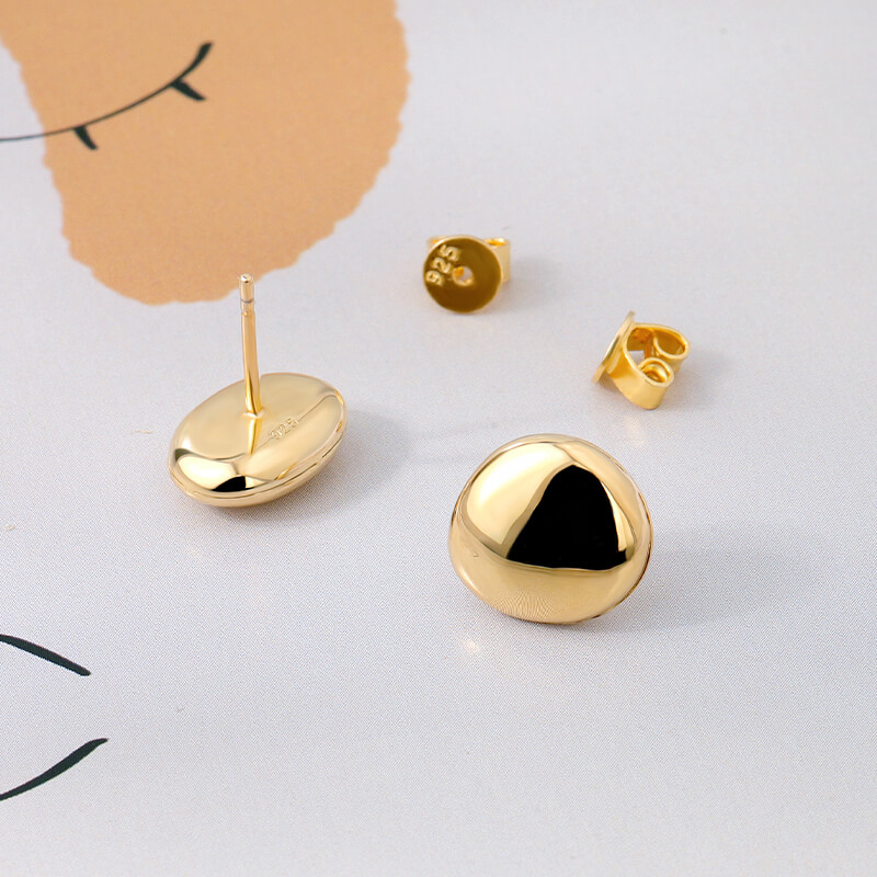 Polishing Bean Stud Earring 5