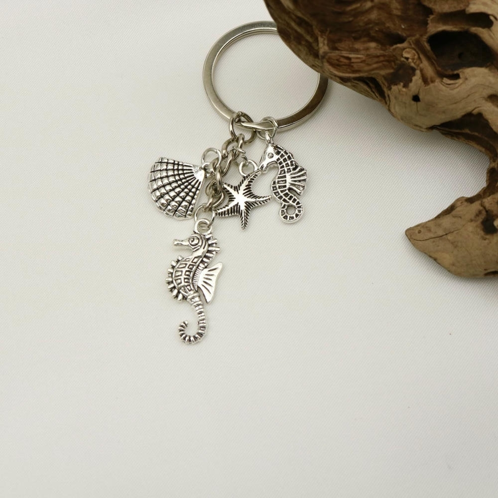 Turtle Keychain | Creativity Sea Animal Charm | Vintage Metal 1