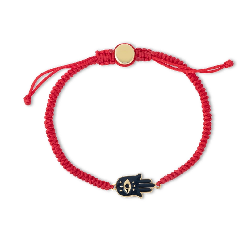Enamel Hamsa Evil Eye Bracelet 1