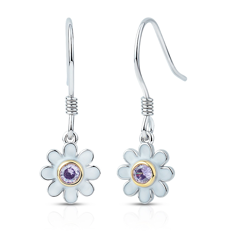 Daisy Bloom Amethyst Earring 1