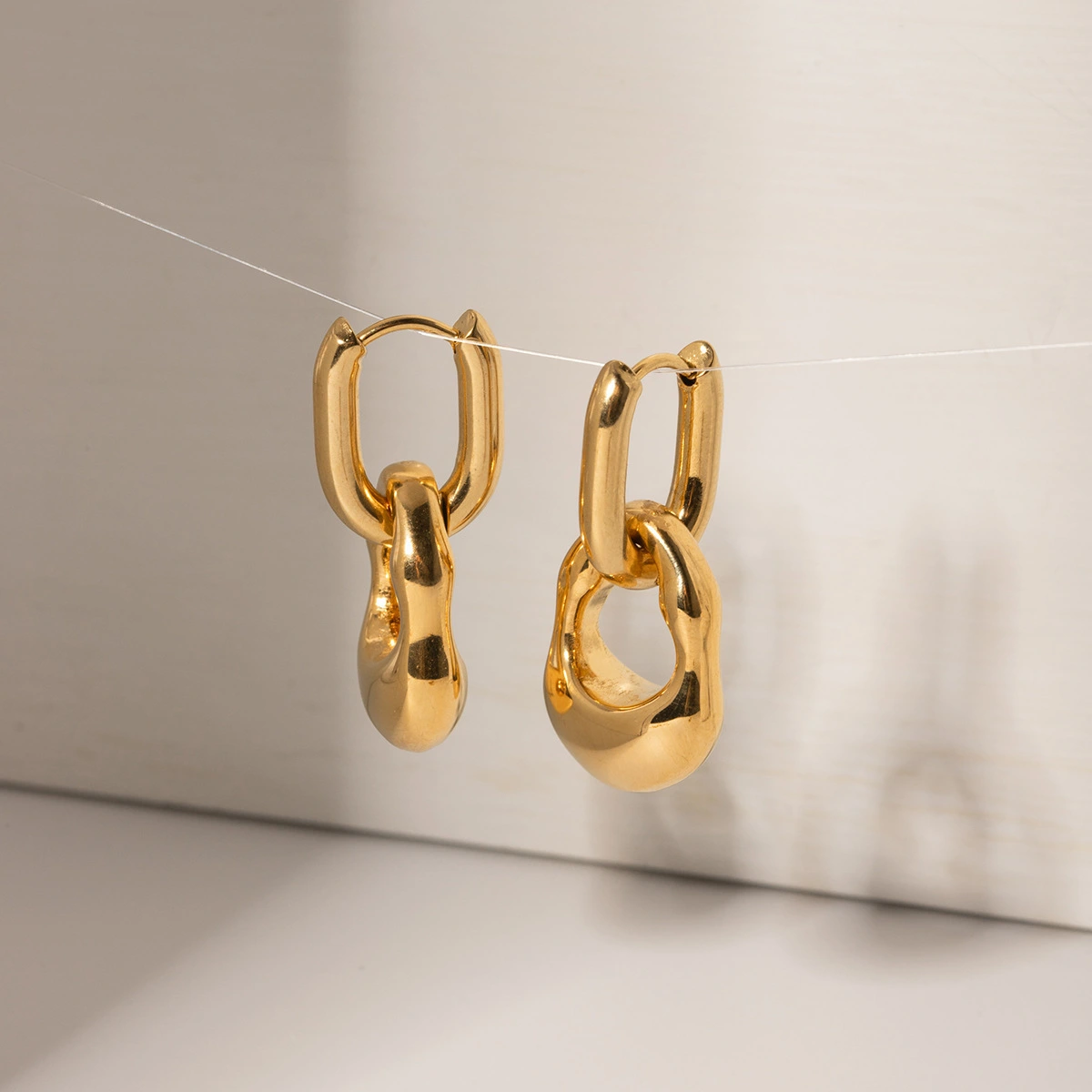 Molten Double Hoop Earrings 1