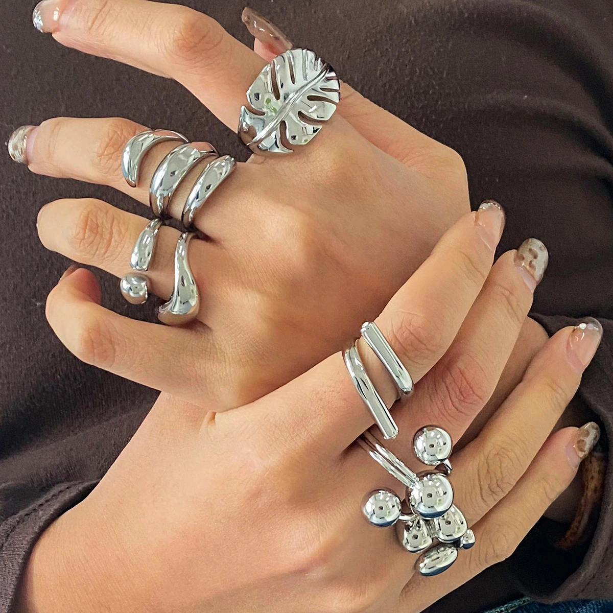 Stainless Steel Spiral Ring 1