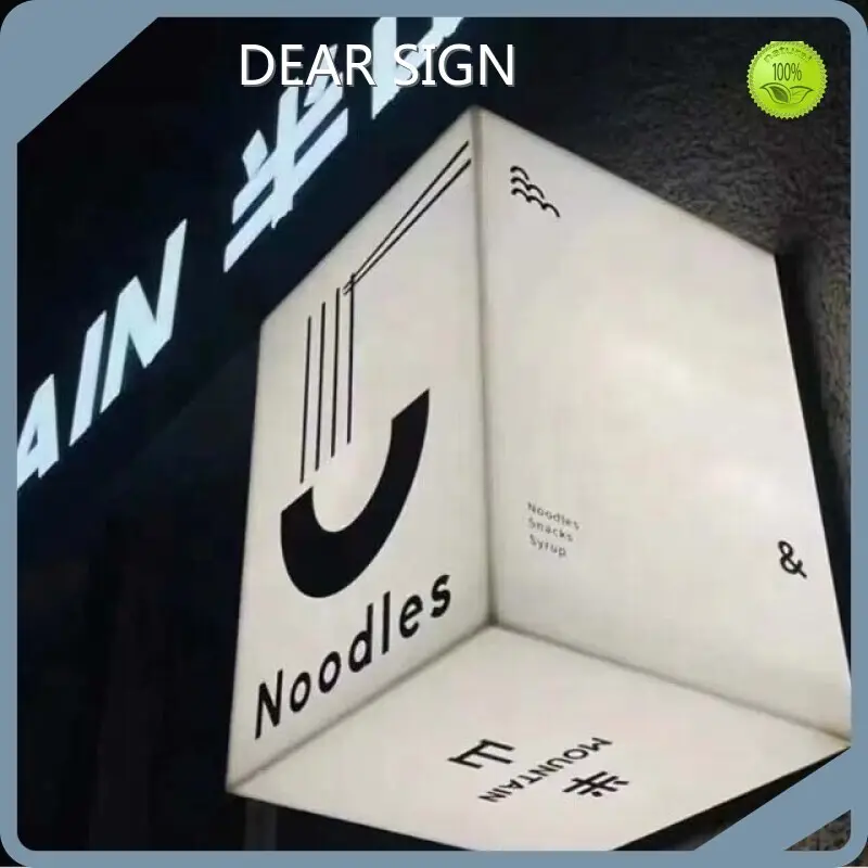 Outdoor Illuminated Box Signs Best Supplier Custom Shape 1
