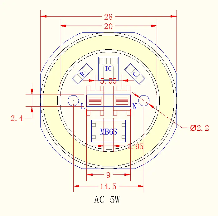 unmanned ac 220v led cheapest factory price Learnew 3
