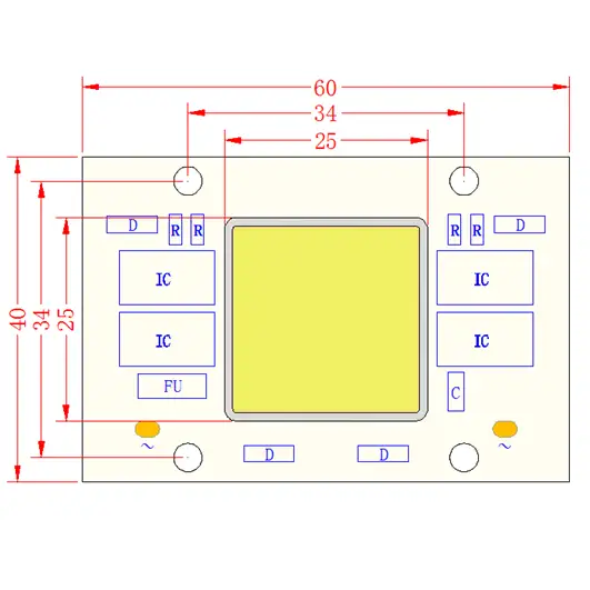 Learnew Brand growing cob led flip 10 watt led chip 3