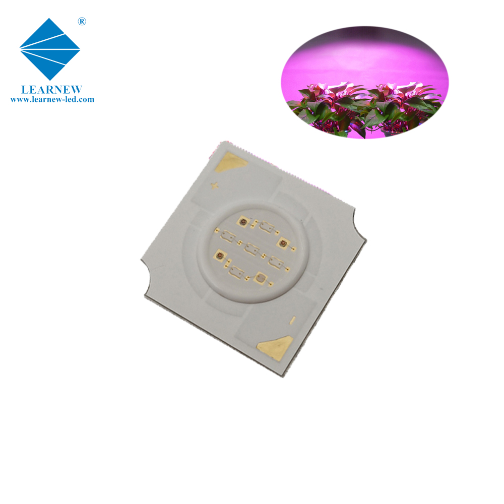 Shenzhen benutzerdefinierte hocheffiziente 4 W 14 * 14 mm LED-Anlage wachsen Licht Cob Chip 3