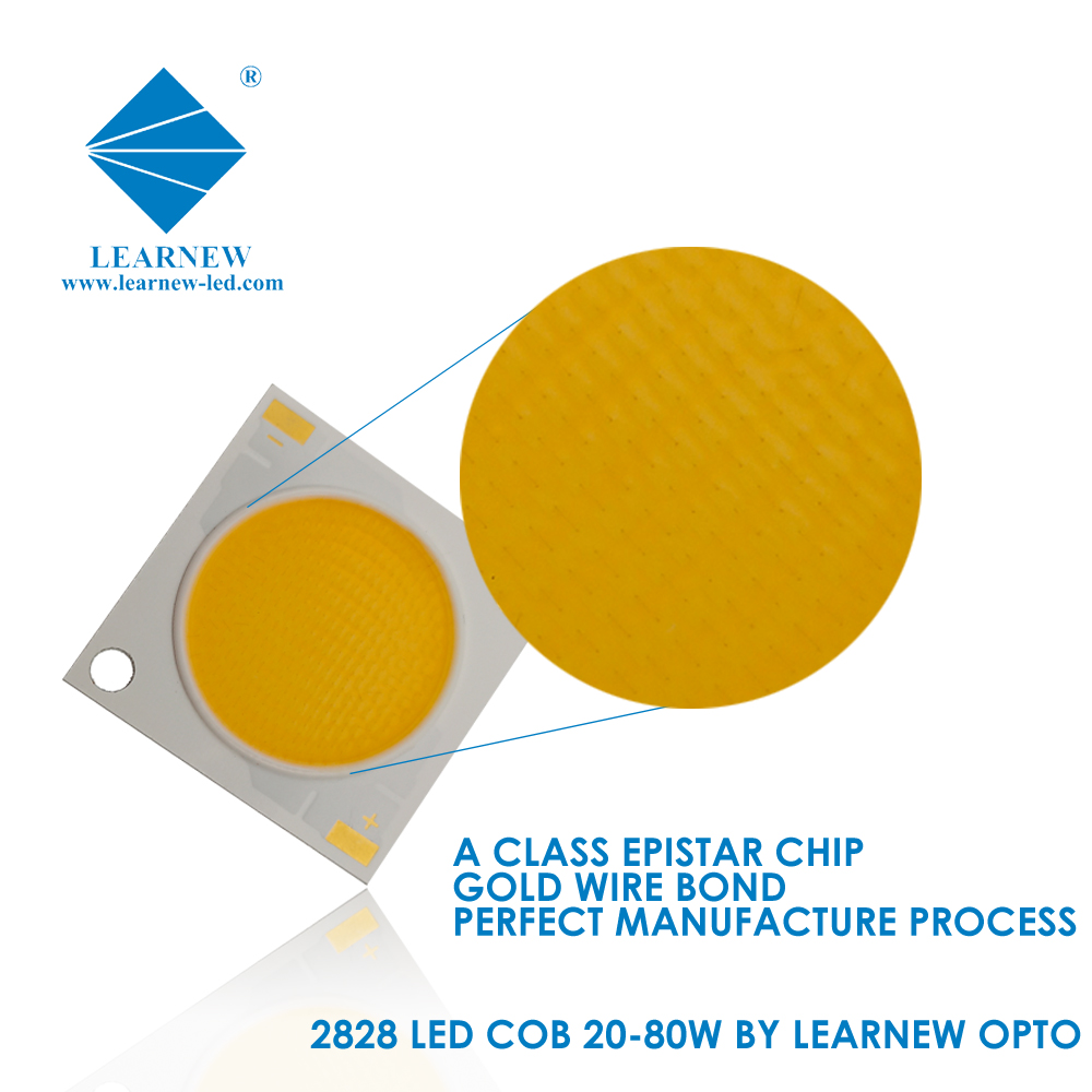 Fabrik-Direktverkauf 45W-55 40W-75W COB-LED-Chip mit guter Stabilität 2828 2700K-6500K CRI ist verfügbar 70/80/90/95 LED-COB-Chip 1