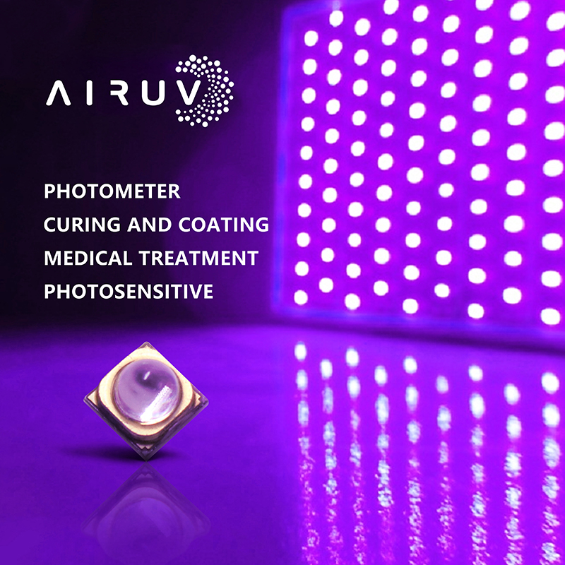340nm 3W Uv Led Chip High power LED 3w UV 350nm led SMD 3838 UVB LED For photometer 3