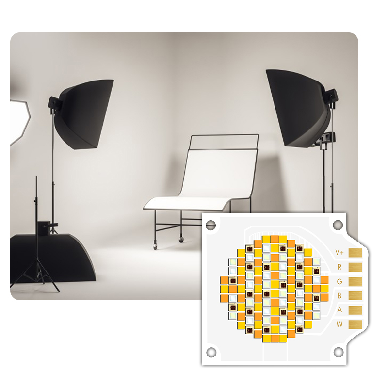 3538 Five Colors COB LED CHIP Customization 250W 26V 95CRI  For Photography Lights 5