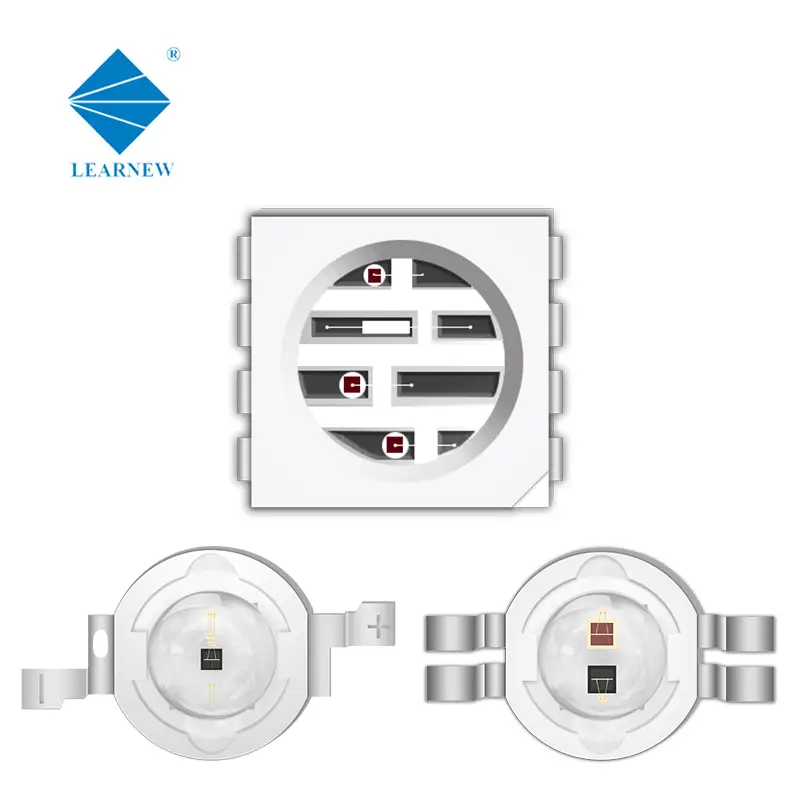 SMD15mm IR-LED-CHIP 5050 SMD-LED-Chip 2W 600MA hohe Helligkeit 2W LED-Rotlicht FÜR therapeutische LAMPE 1