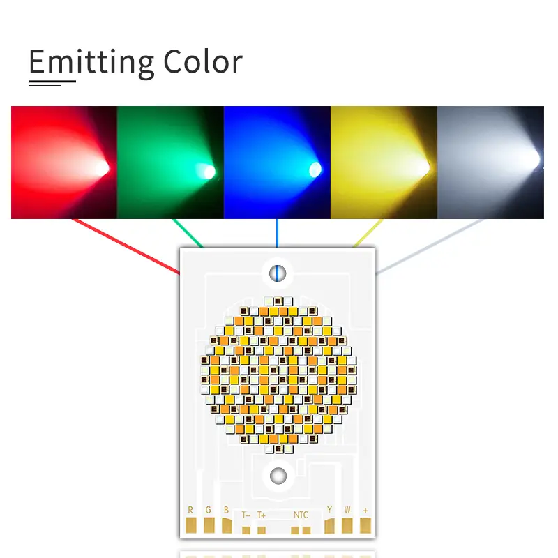 3856 Five Color COB LED Chips 36v 39v 300w 500w 1.5A 2.7A normal white warm white natural white100-110LM 520NM-620NM 1
