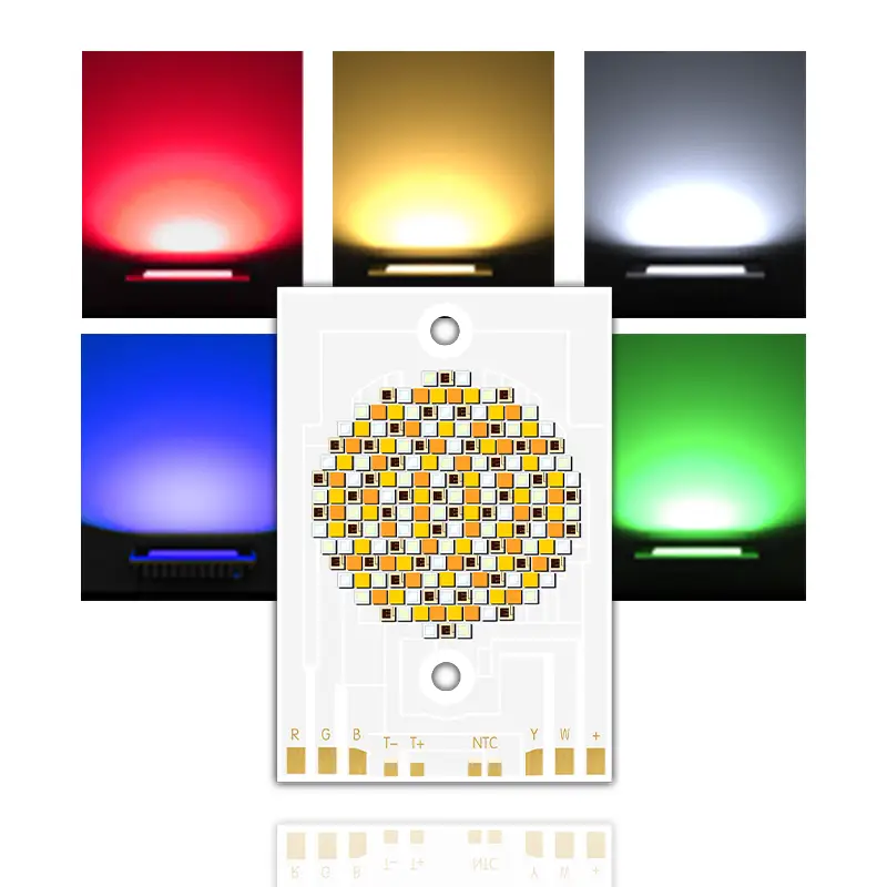 3856 Fünffarbige COB-LED-Chips, 36 V, 39 V, 300 W, 500 W, 1,5 A, 2,7 A, normales Weiß, Warmweiß, Naturweiß, 100–110 lm, 520 nm–620 nm1 1