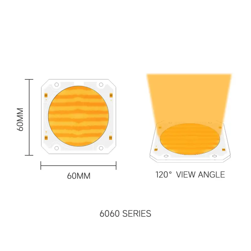 Hochleistungs-Bicolor-300-W-Flip-Chip-kundenspezifischer Cob-LED-Chip für kommerzielle Fotografie 1