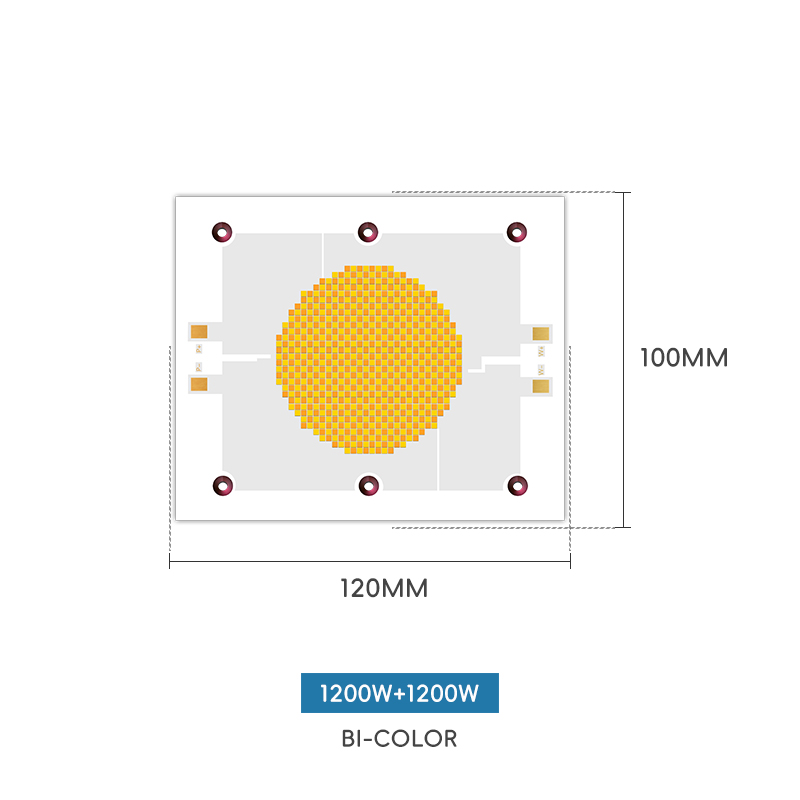 LED Encapsulation Series 1200W 75-85V*2 2700K 6500K high power led chips 1