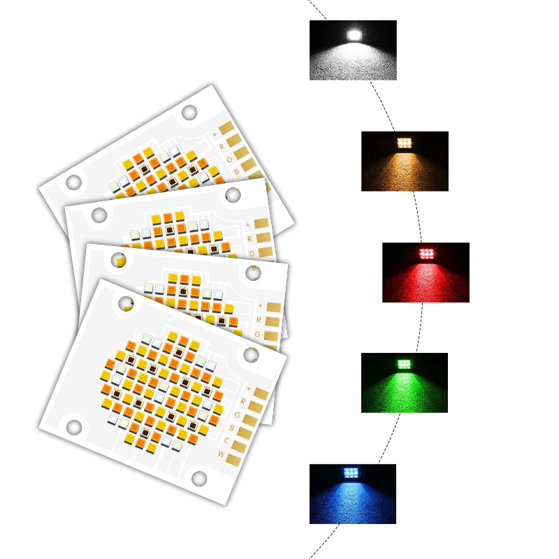 Customized COB LED -Chip RGBWC Fünf Farbe Cob LED DC 21V 24V 26V 36V 48V Hochleistungsschob 180W 250W 350W 500W LED 2