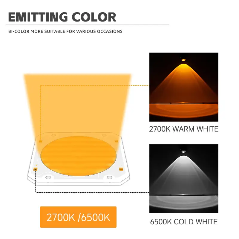 300W High Power Cob Led 6060 195-205V COB LED Chip 2700-6500K 90Ra 95Ra+ Cob Led Chips 1