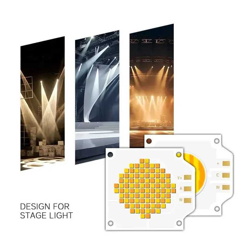 300W High Power Cob Led 6060 195-205V COB LED Chip 2700-6500K 90Ra 95Ra+ Cob Led Chips1 1