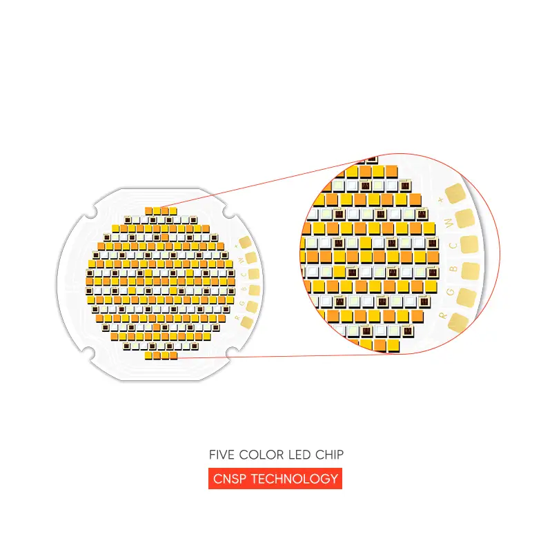 RGBWC Five Color 300W 700W High CRI95 LED COB Chip Size 50*50 LED Chip for Stage Light/ Flash Light/Photography Lights 1