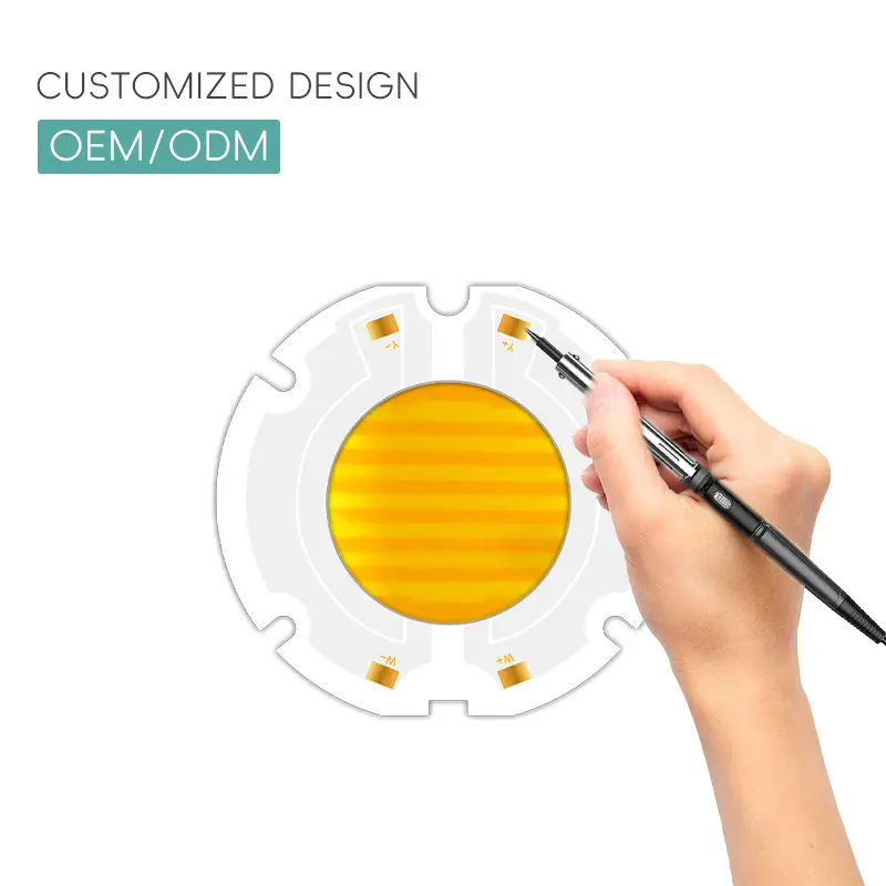 200W CCT Star Shape Bi-color R61 60X60MM Emit Size 34MM Led Cob Chip on Board 130lm BiColor Flip Chip PCB for Stage Spotlight 1