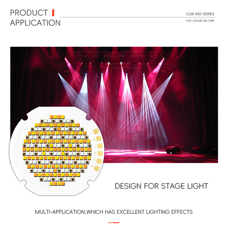 Konstante Spannung 42V-46V Fünf Farb-Cob-LED-Chips 2700k+6500K Hochleistungs 300W 700W COB LED 5050 2