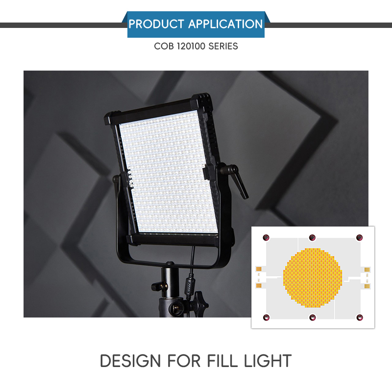 High Power 1200W CRI>95 6500K Copper Board Good Heat Dissipation Led Cob Chip Used in Photography Light/ Video Light 13