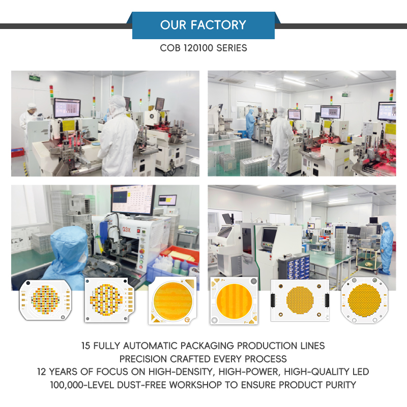 High Power 1200W CRI>95 6500K Copper Board Good Heat Dissipation Led Cob Chip Used in Photography Light/ Video Light 17