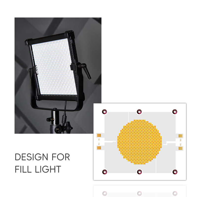 2400W COB BI-Farbton 2700K 6500K CCT High Power 1200W+ 1200W COB 120 mm*100 mm LED-Chip-Modul CRI 95+ Für die Fotografie-Beleuchtung 2