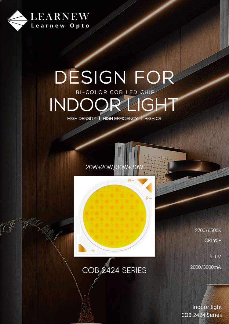 2424 Feature Learnew Opto Unveils Changing COB 2424 Series for Indoor Lighting | LEARNEW