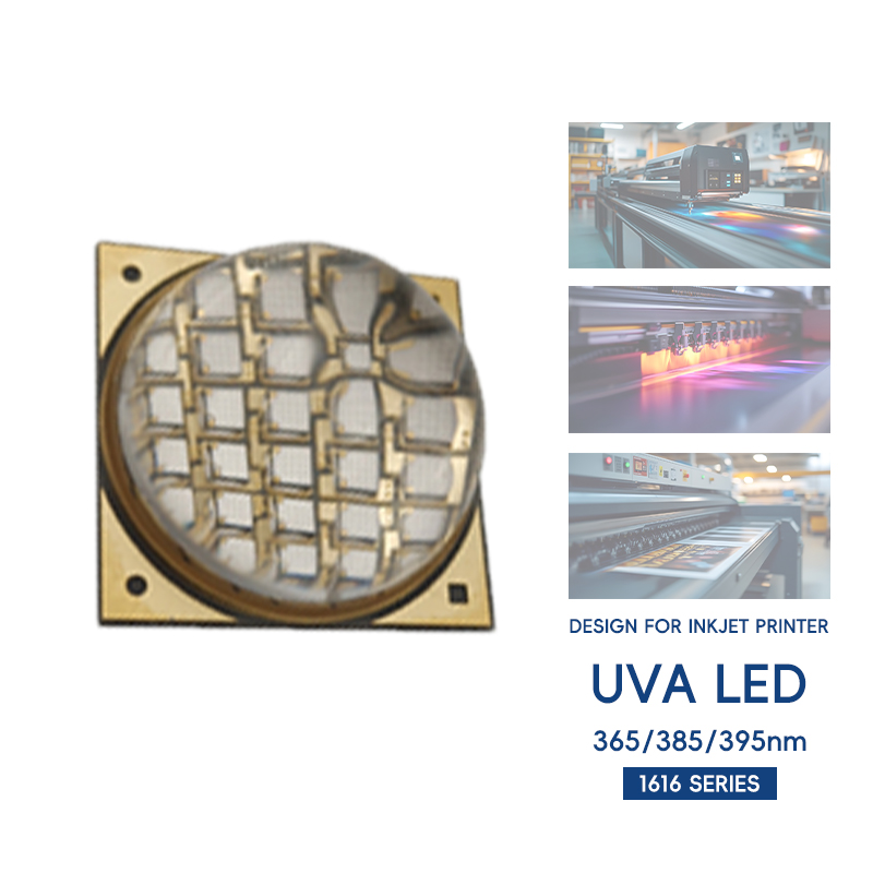 100-W-UVA-1616-UV-LED-Lichtmodul für Learnew UV-Tintenstrahldrucker, hohe Dichte, hohe optische Leistung, 365, 385, 395 nm 2