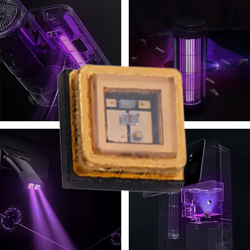 Hochleistungs-UVC-3535-LED-Chip 1W 5-7V 250nm 260nm 270nm 280nm Lichtlampendiode für Aushärtungsdatenblätter 1