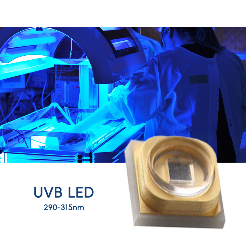 Neuer, leistungsstarker 3W/5W medizinischer UVB-LED-Chip (3,5 x 3,5 mm SMD, Industriequalität, 290–310 nm, CRI 95) für optimales Pflanzenwachstum 2