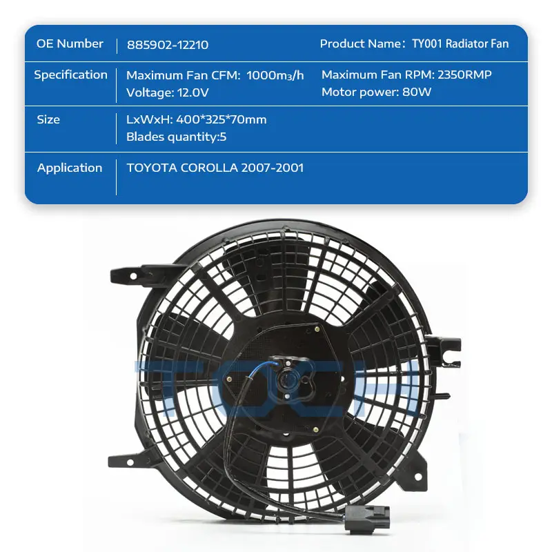 TOCH car radiator electric cooling fans suppliers for car 2