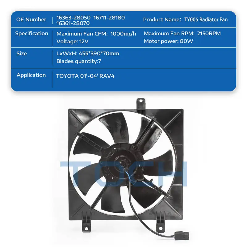 TOCH high-quality engine cooling fan suppliers for engine 2