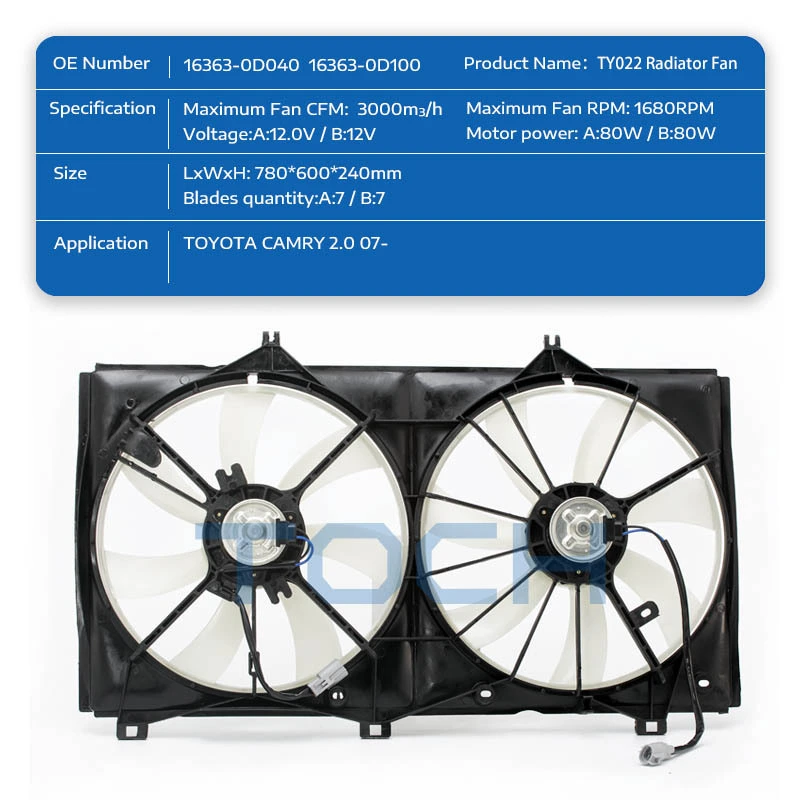 TOCH toyota cooling fan manufacturers for sale 2