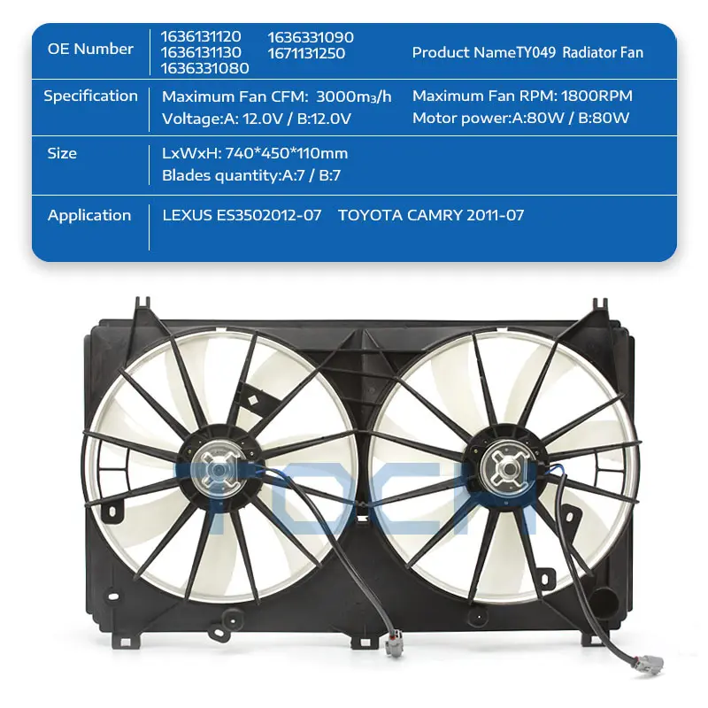 TOCH high-quality engine cooling fan factory for sale 2