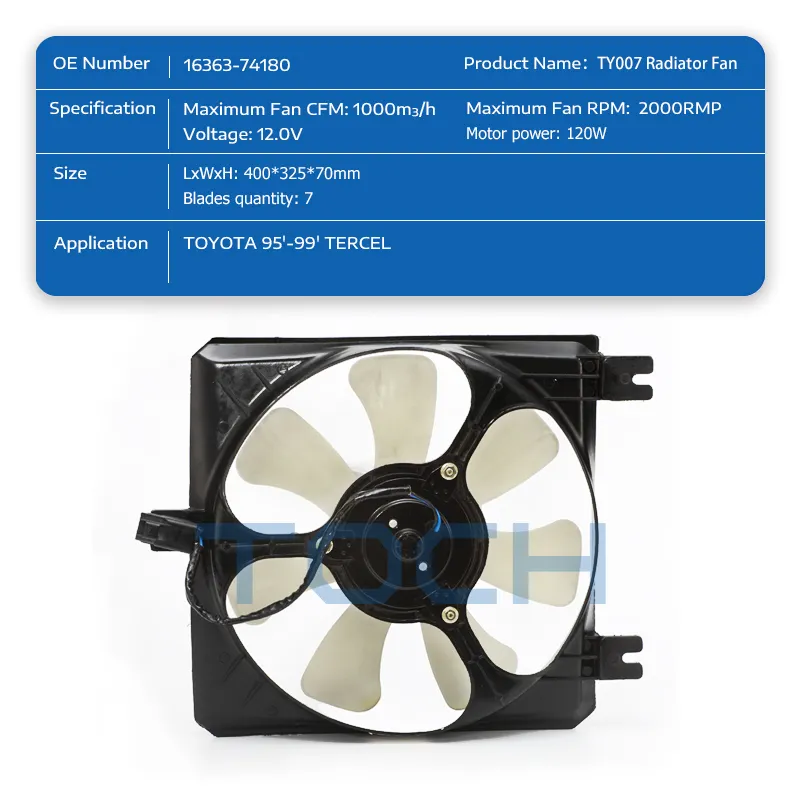new car radiator cooling fan manufacturers for engine 2
